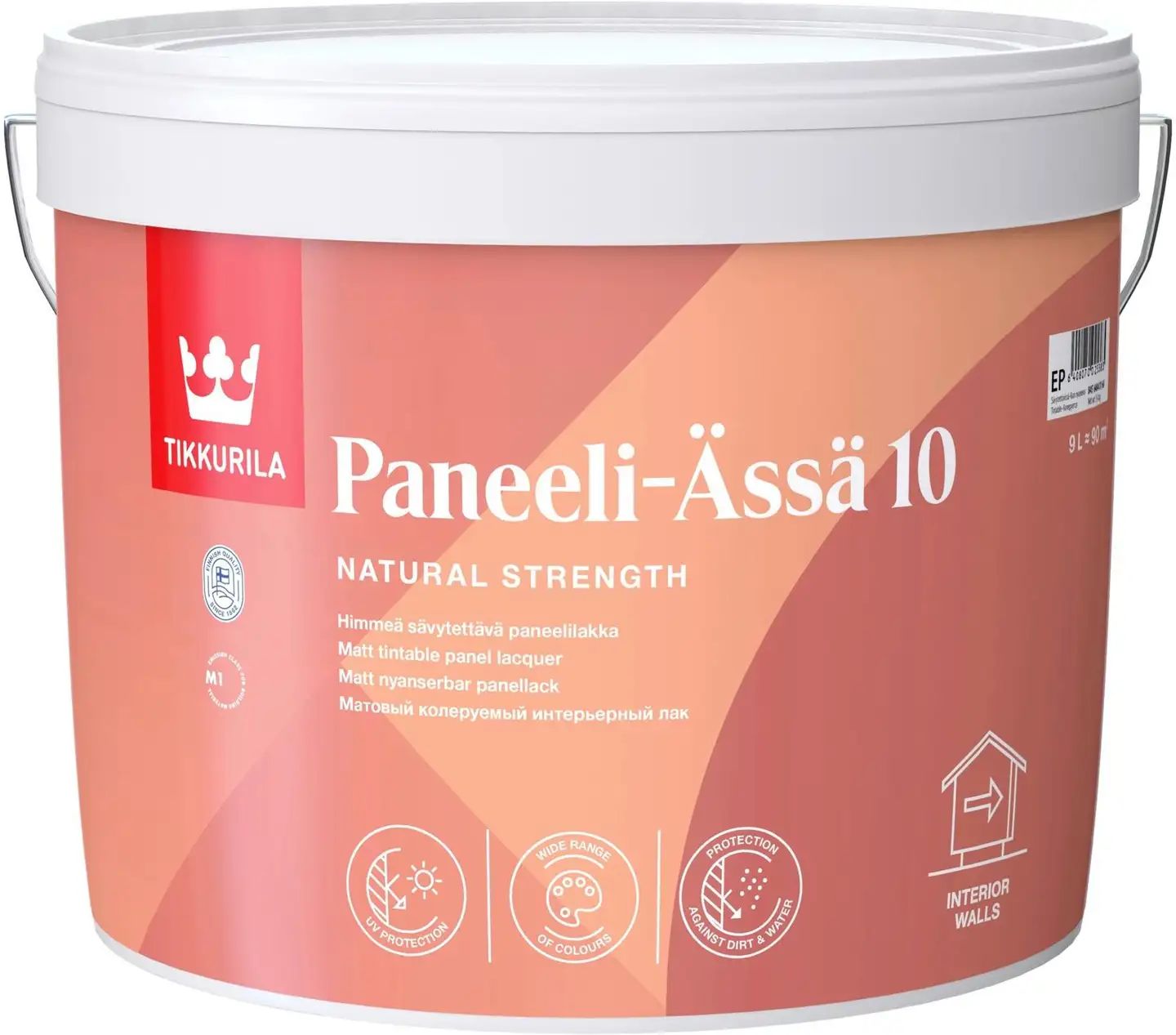 Tikkurila paneelilakka Paneeli-Ässä 10 9 l EP sävytettävissä himmeä