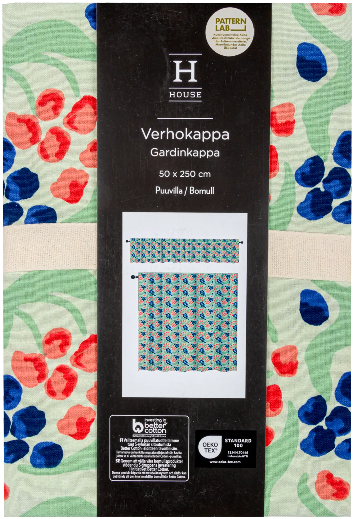 House verhokappa Grapes 250x50 cm vihreä/sininen/punainen PatternLab - 3