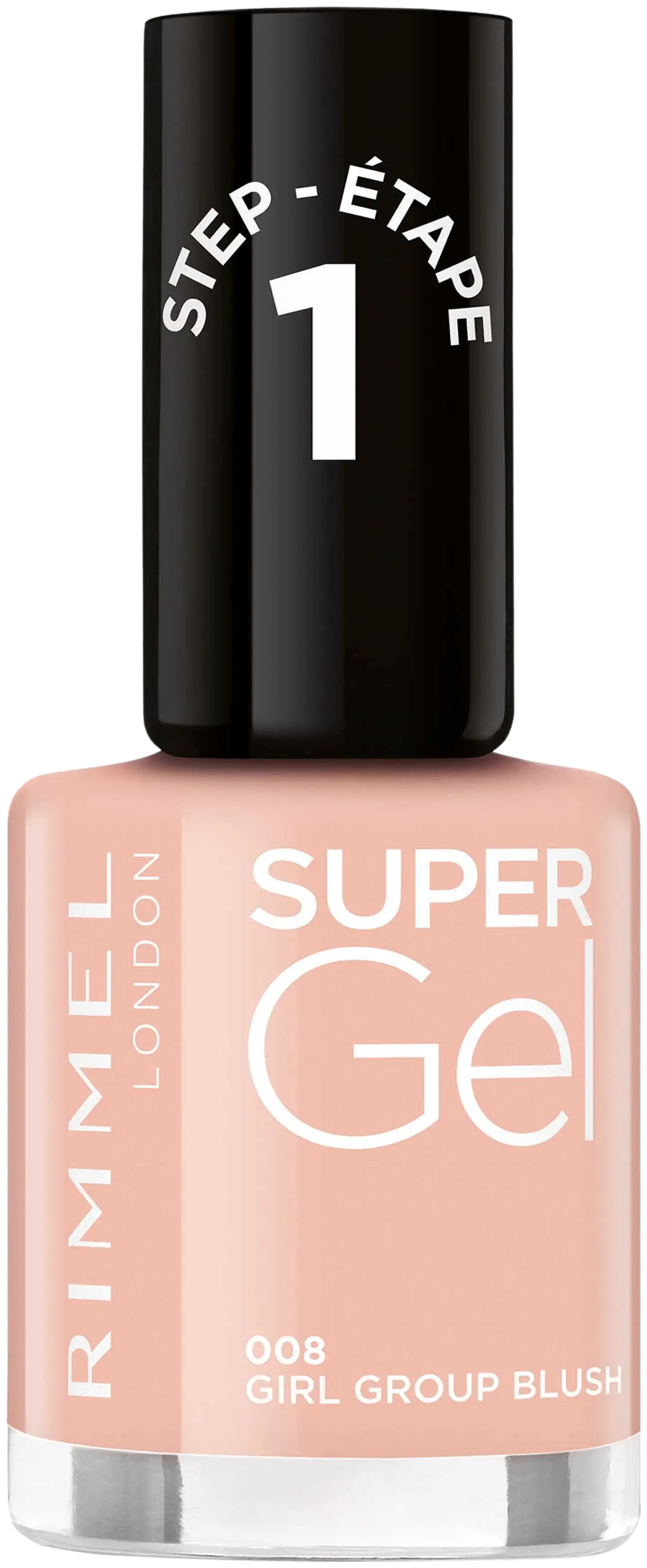 Rimmel Super Gel 008 Girl Group Blush kynsilakka 12 ml - 1