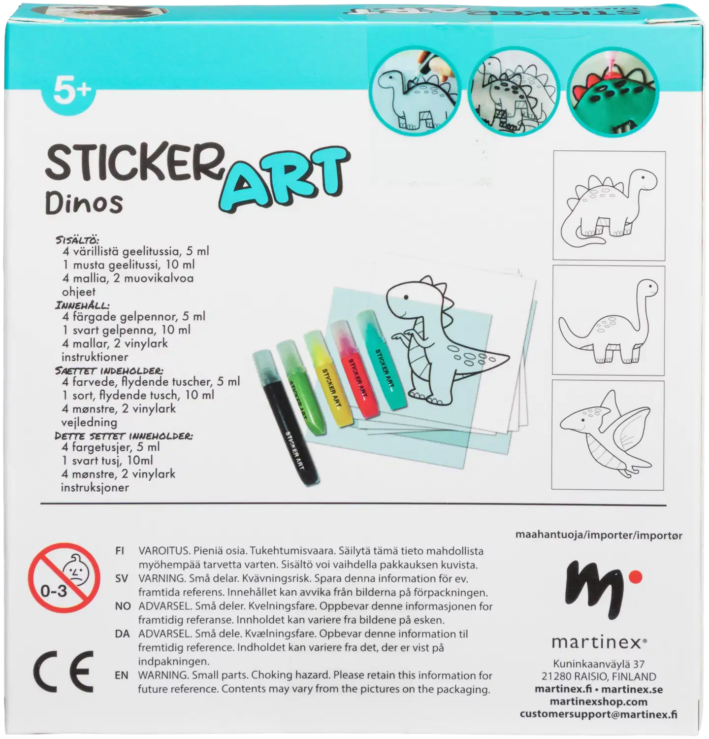 Sticker Art askartelusetti ikkunatarrat - 10