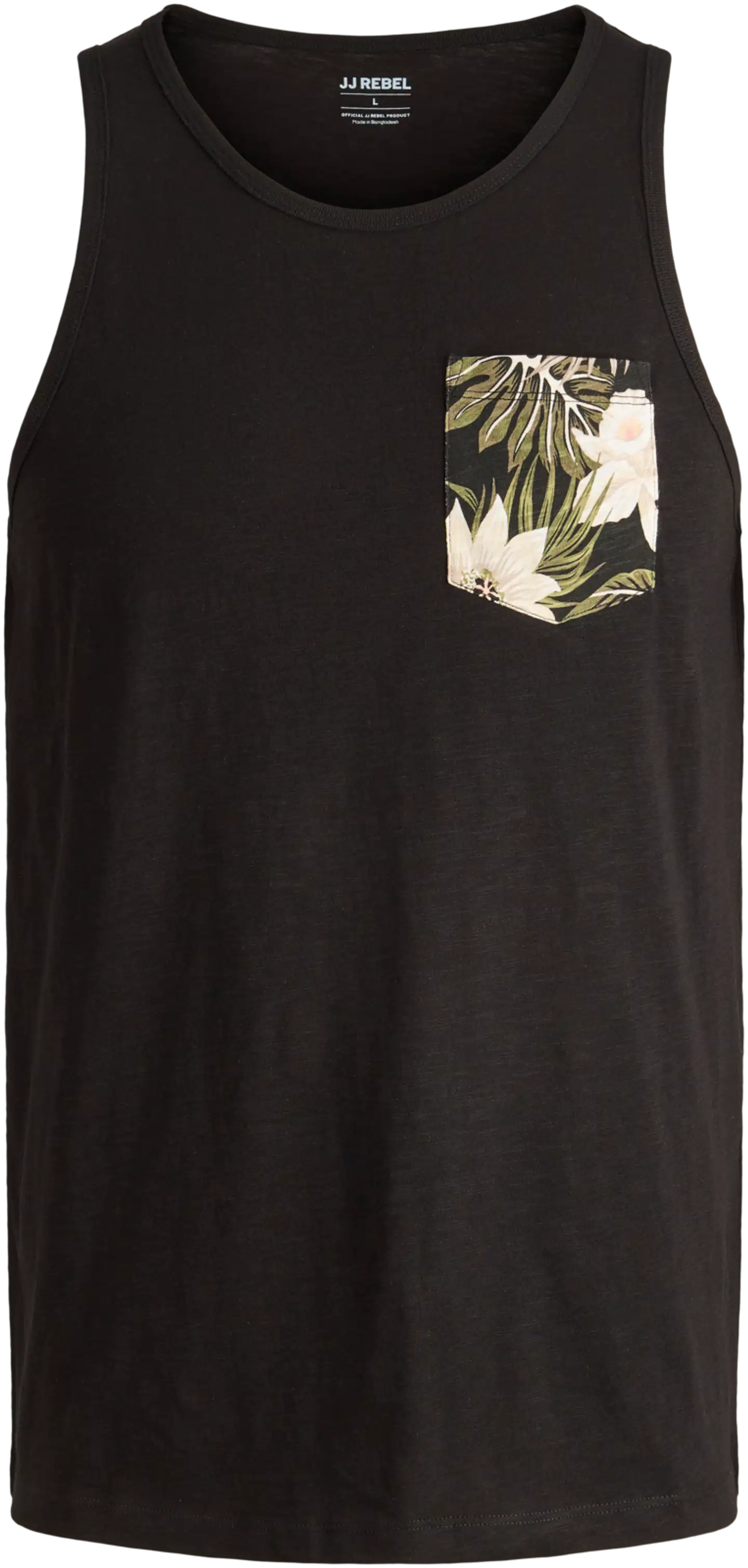 JJ REBEL miesten t-paita Jrebrussel - BLACK - 1