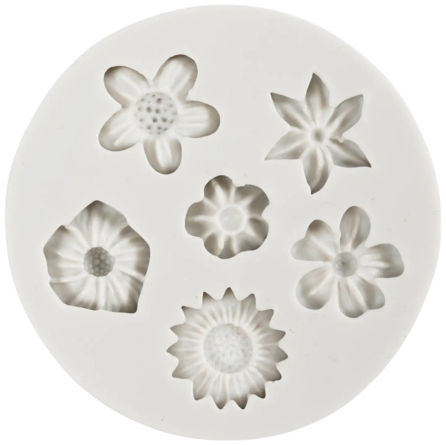 Silikonimuotti, Kukka, Kork. 0,5 cm, Pit. 1,5-2,5 cm, 1 kpl - 3
