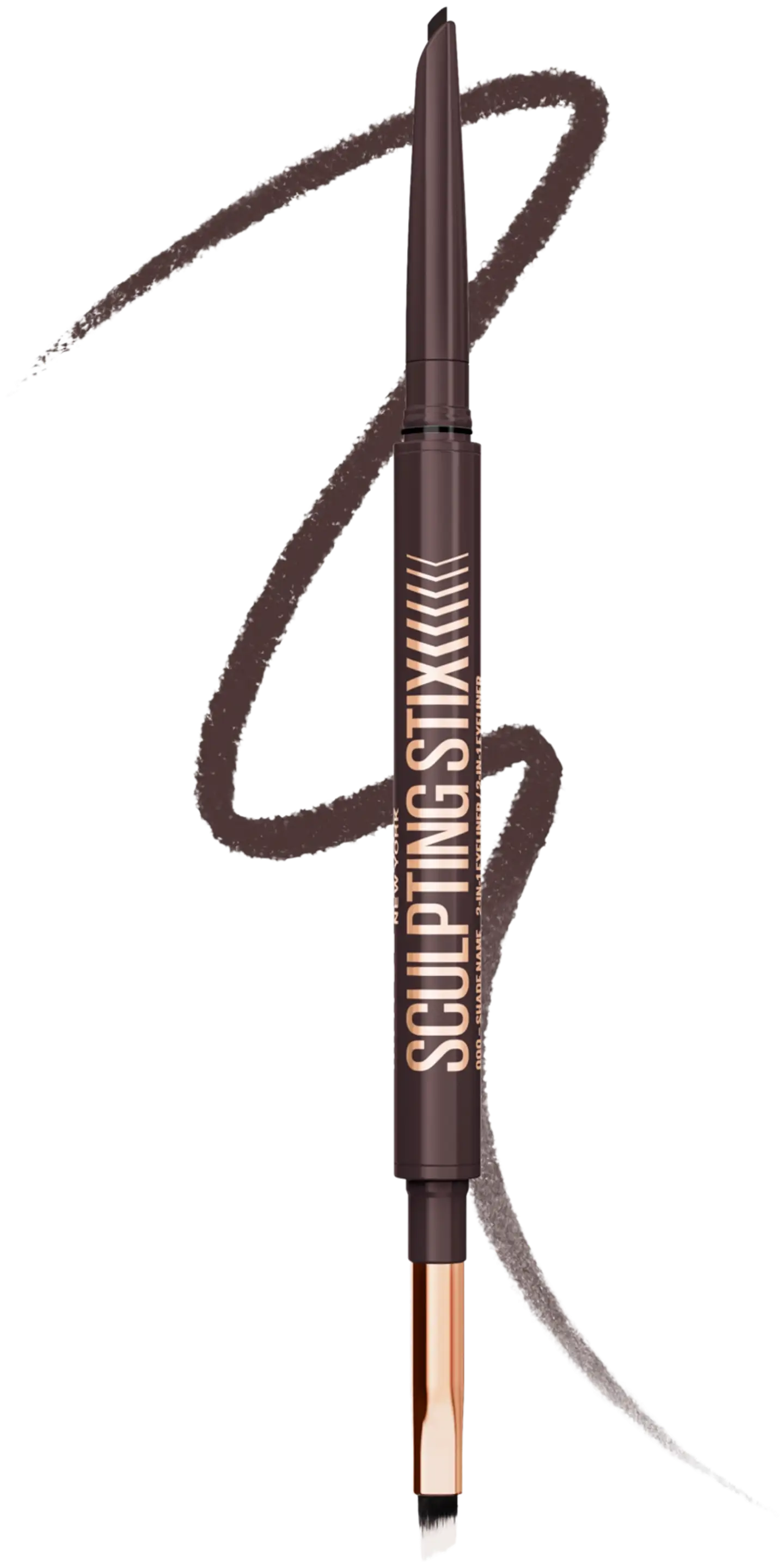 Maybelline New York Sculpting Stix Silmänrajauskynä Black Blur 0,7 g - Smooth Espresso - 3