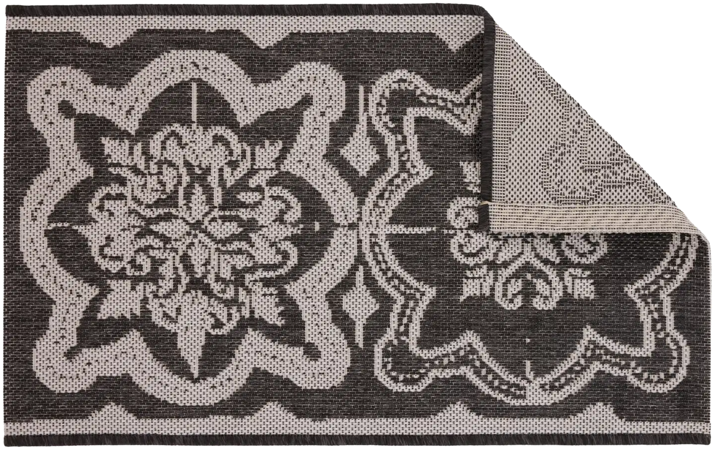 Vallila Kujakatti flat kynnysmatto 50x80 cm musta - 2