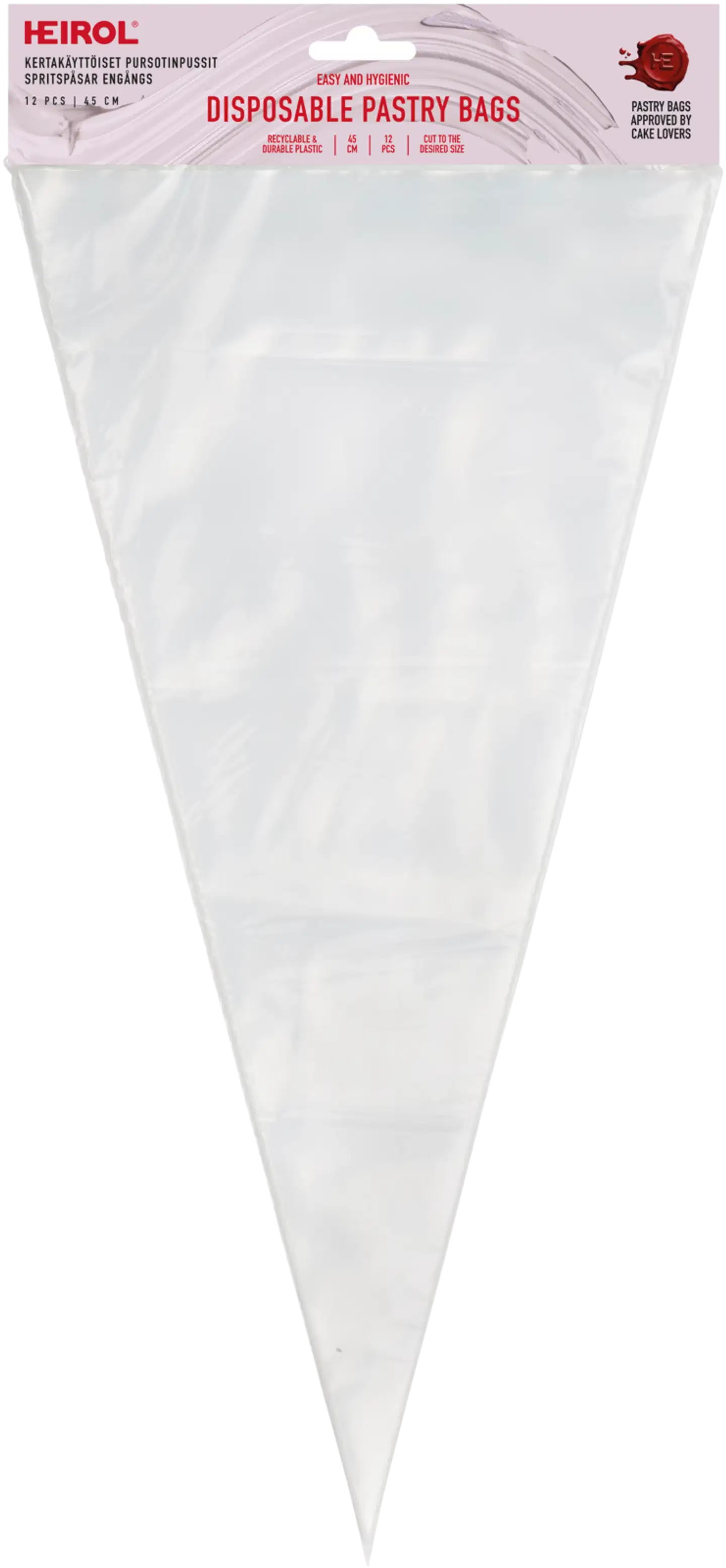 Heirol Kertakäyttöiset pursotinpussit 45 cm