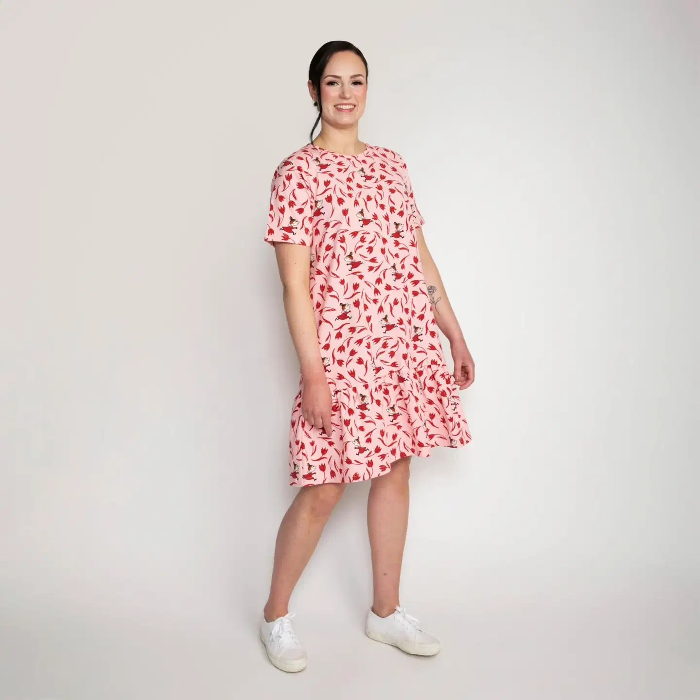 Muumi naisten mekko Senni Riento 591460 - Vaaleanpunainen - 4