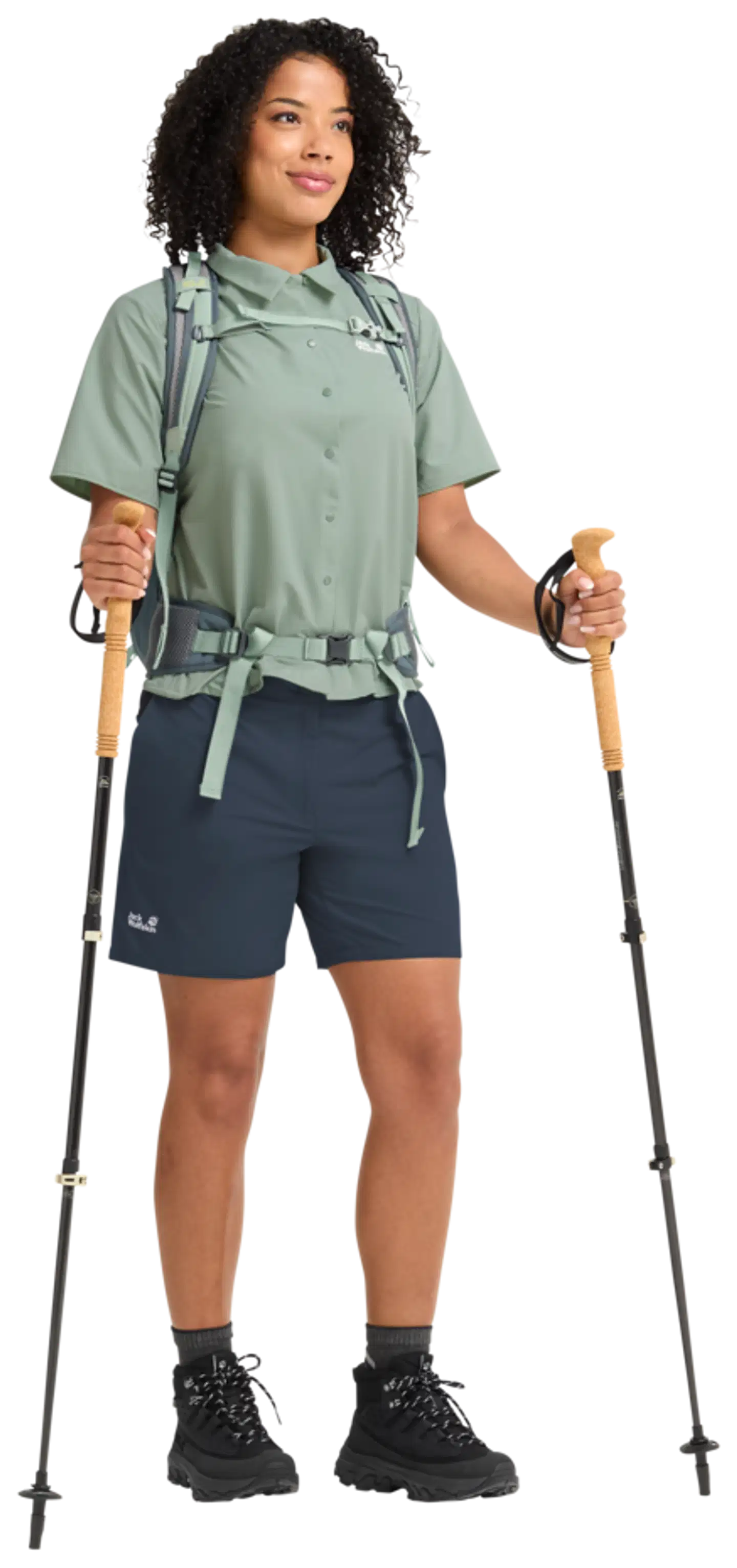 Jack Wolfskin naisten shortsit Prelight Pulse - Midnight Sky - 5