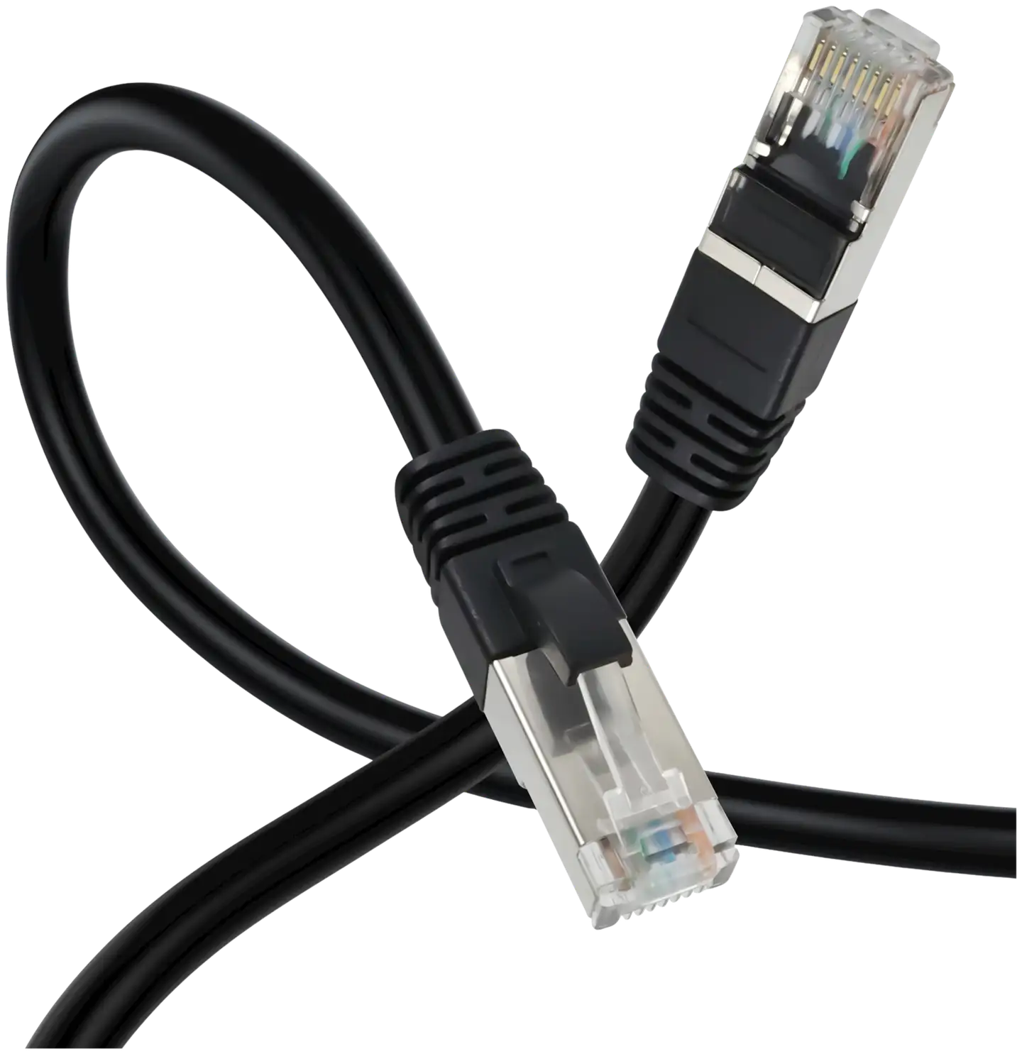 Wave S/FTP CAT6a Ethernet parikaapeli, 5m, Musta - 5