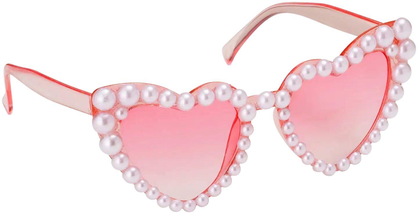 Hupilasit pinkit sydämet helmin - 1