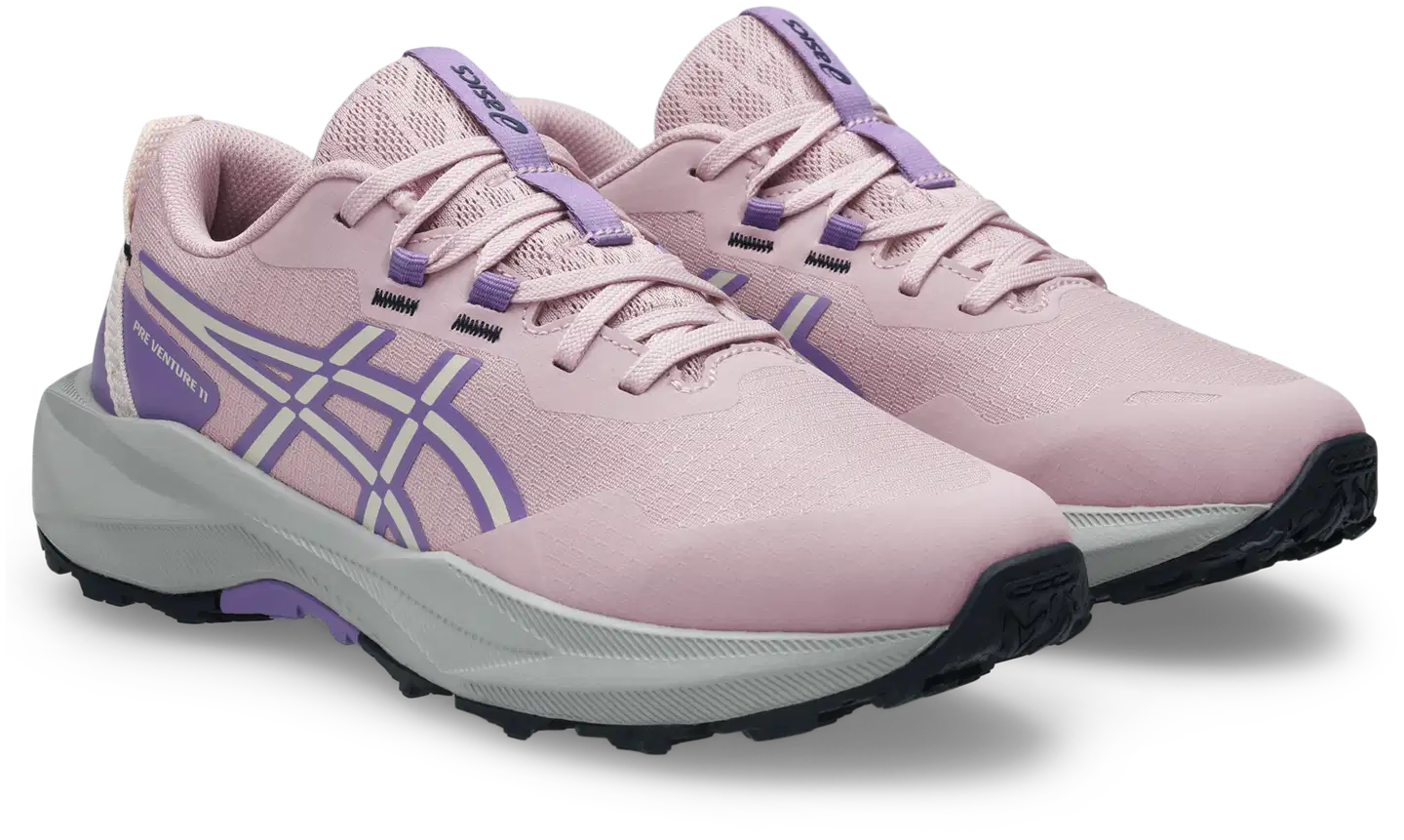 Asics Pre Venture 11 lasten polkujuoksukenkä - BARELY ROSE/FADED PLUM - 1