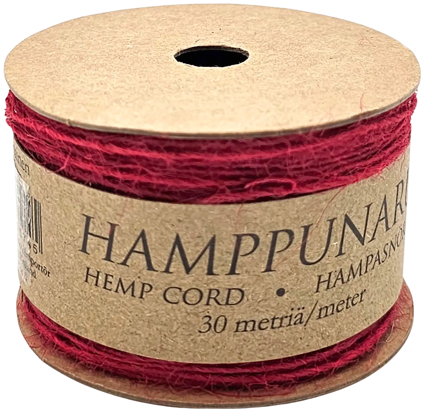 J.K. Primeco hamppunaru 1mm x 30m punainen