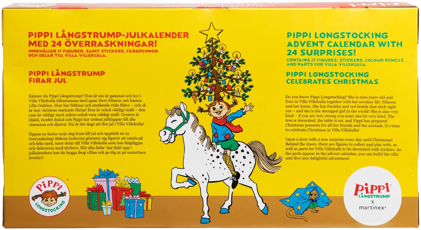 Pippi Longstocking X Martinex lelujoulukalenteri 2026 - 3