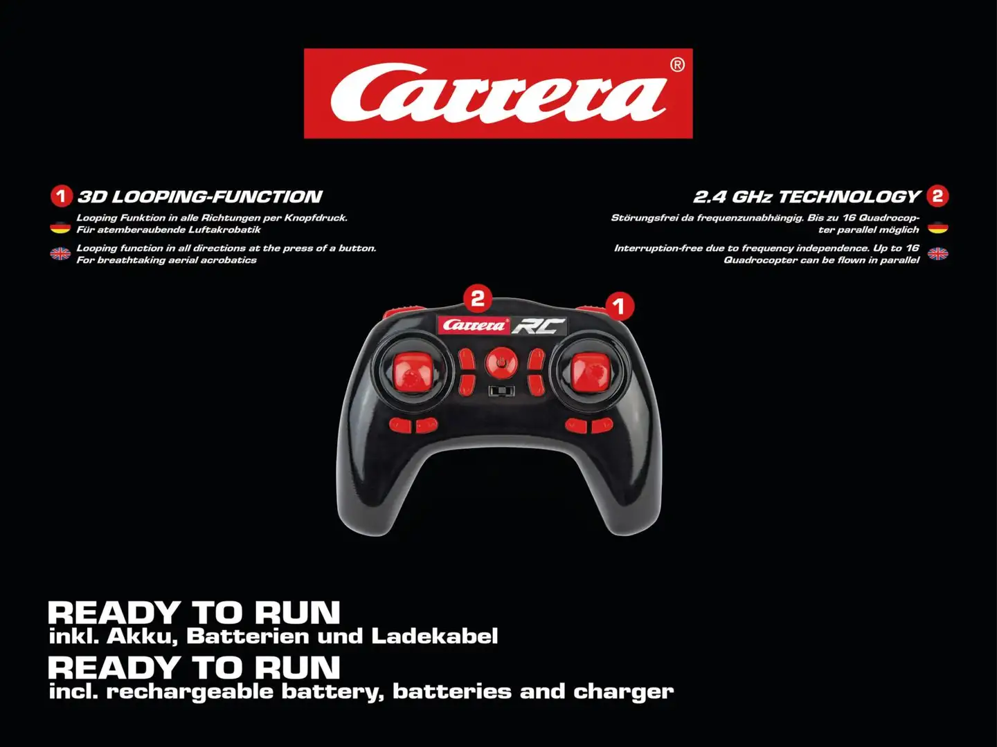 Carrera RC radio-ohjattava Quadrocopter 2,4 GHz X2 - 14