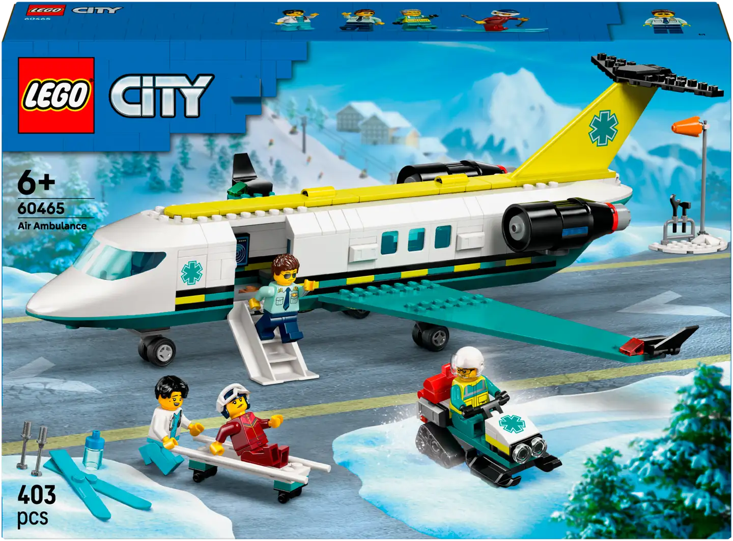LEGO® City Big Vehicles 60465 Pelastuslaitoksen ambulanssilentokone - 2