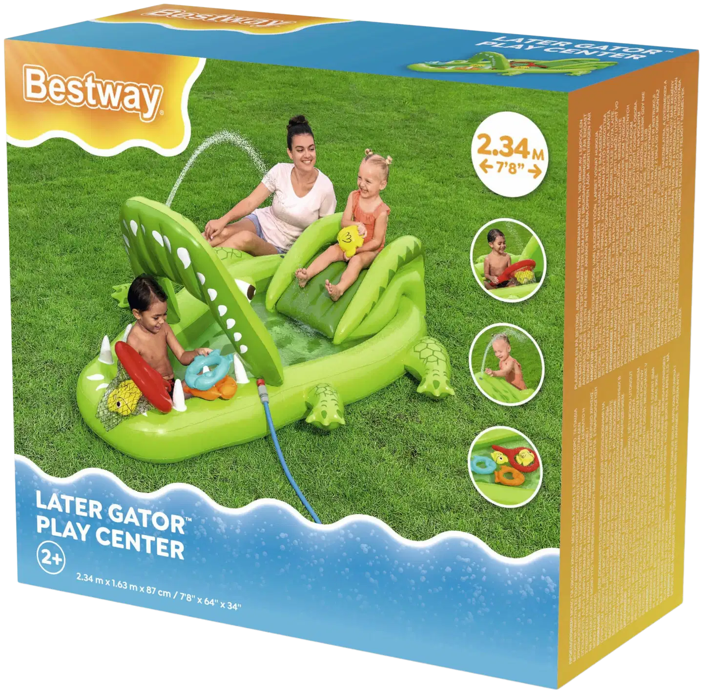 Bestway Later Gator leikkikeskus 2.34m x 1.63m x 87cm - 2