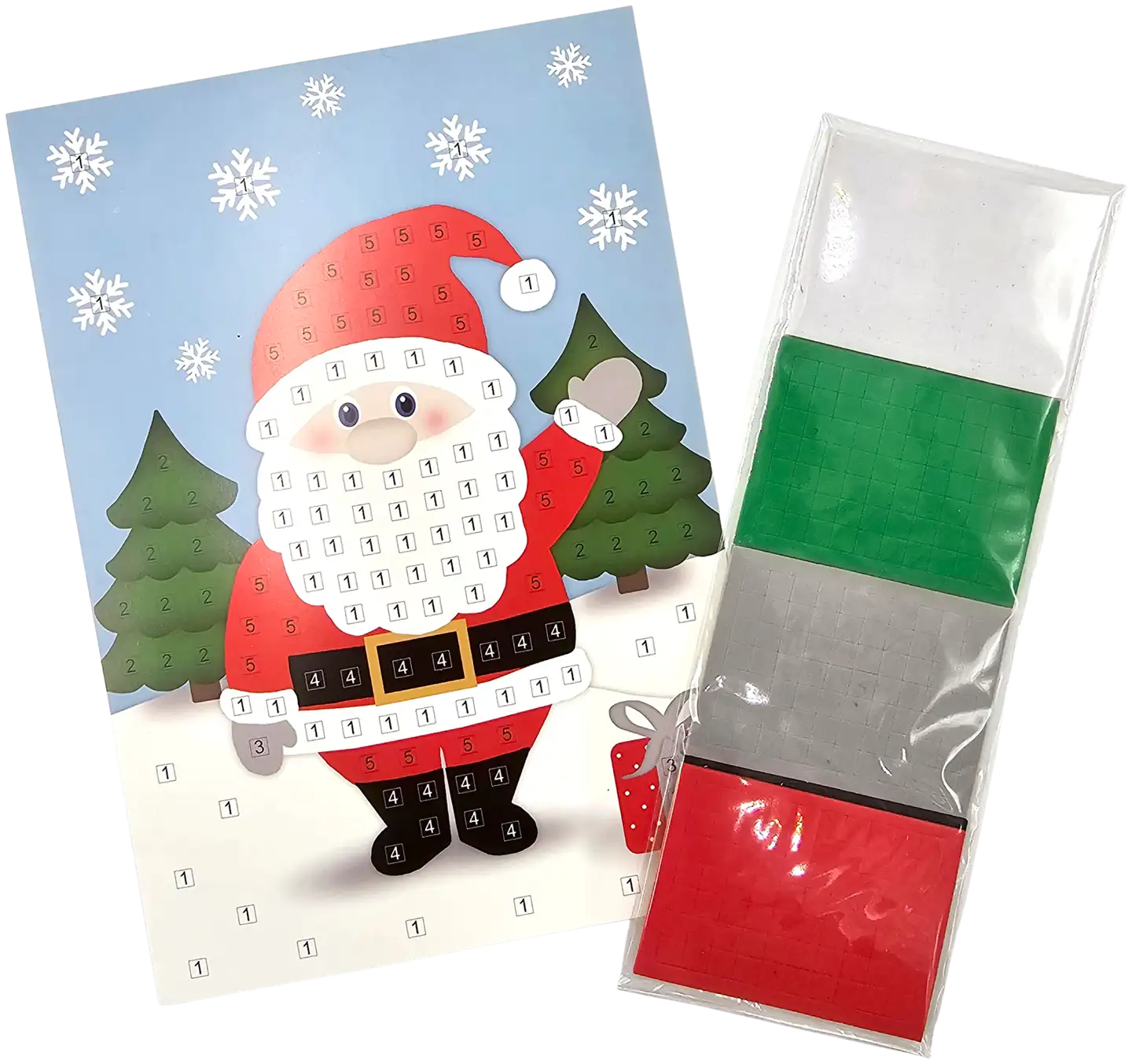 J.K. Primeco mosaiikkimaalaus A5 Joulupukki - 2