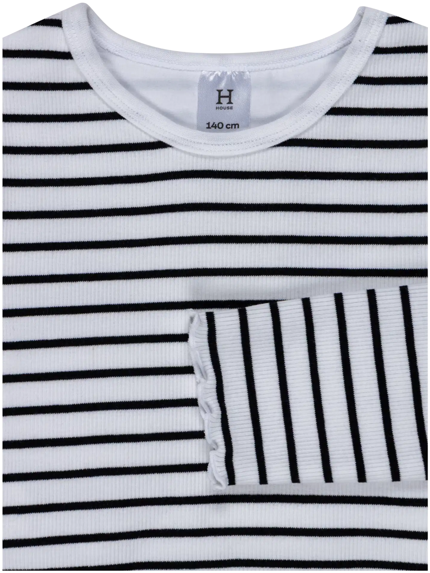House lasten ribbitrikoopaita 23TH292609 - Black/white - 3