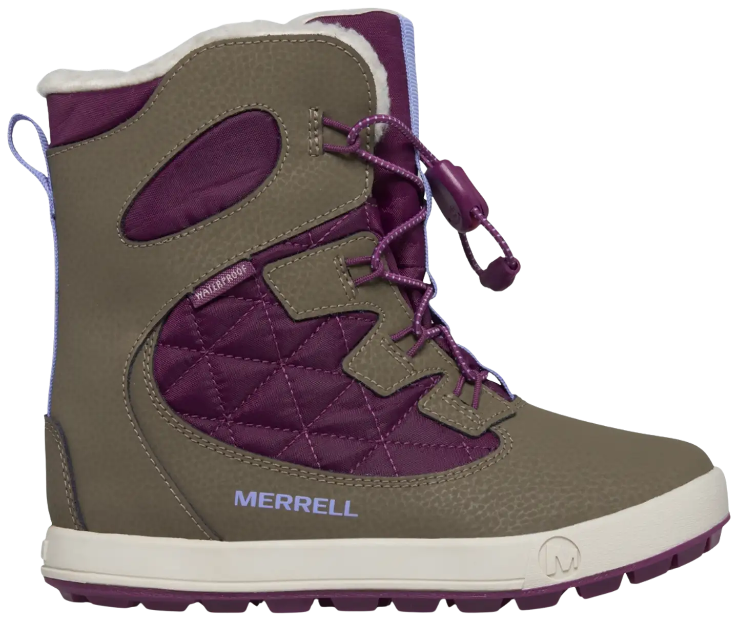 Merrell Snow Bank 4.0 vedenpitävä lasten talvikenkä - TRUFFLE/PLUM COZY - 1