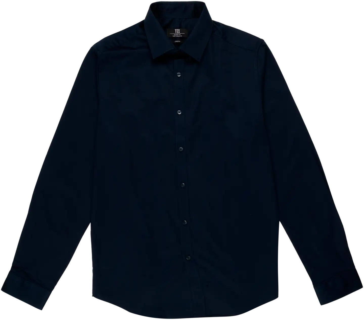 TEX miesten stretch-paita Satin I589867 - Navy - 1