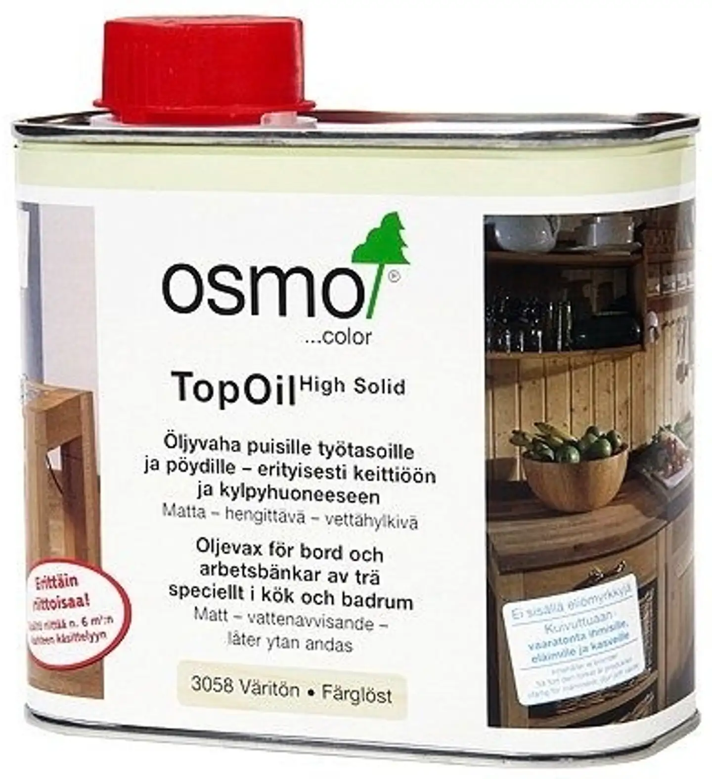 Osmo Color työtasoöljy TopOil 500 ml 3058 väritön