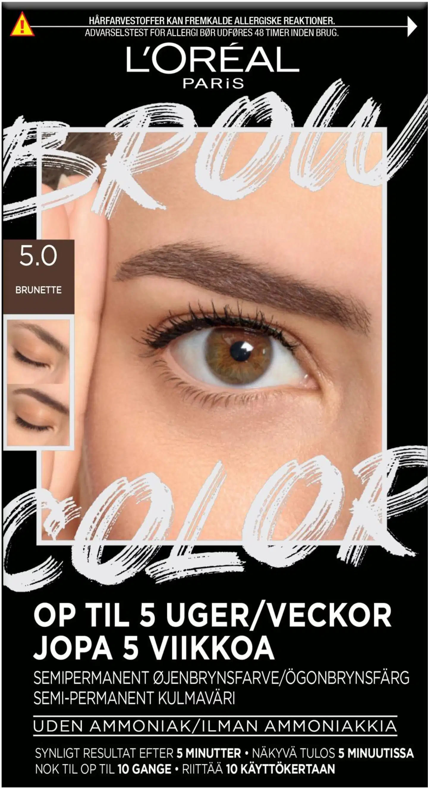 L'Oréal Paris Brow Color Kit 3.0 Dark Brunette kulmaväri 30ml - Brunette - 2