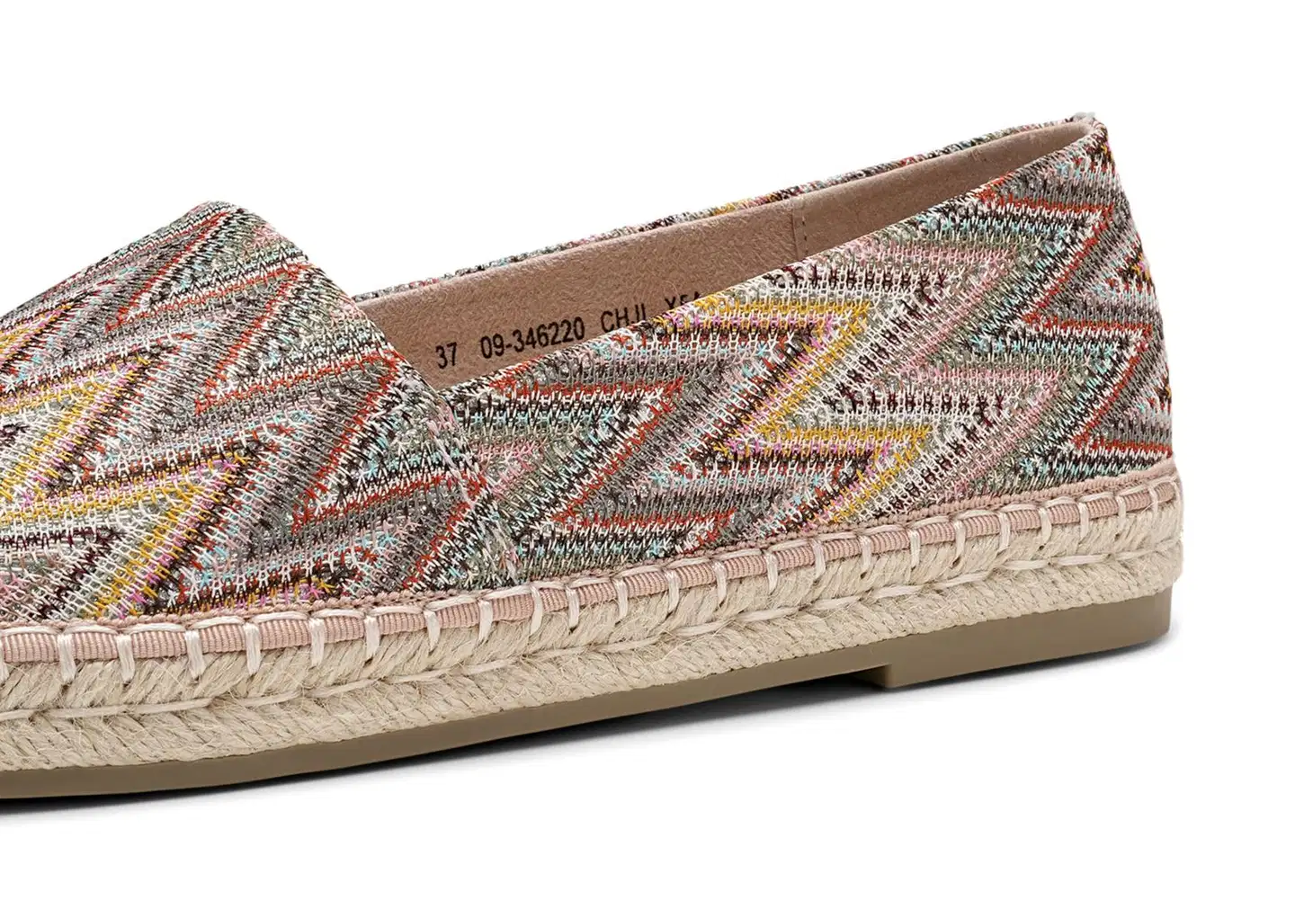 XIT naisten espadrillot Jessica 346220 - Pink twocolored - 4