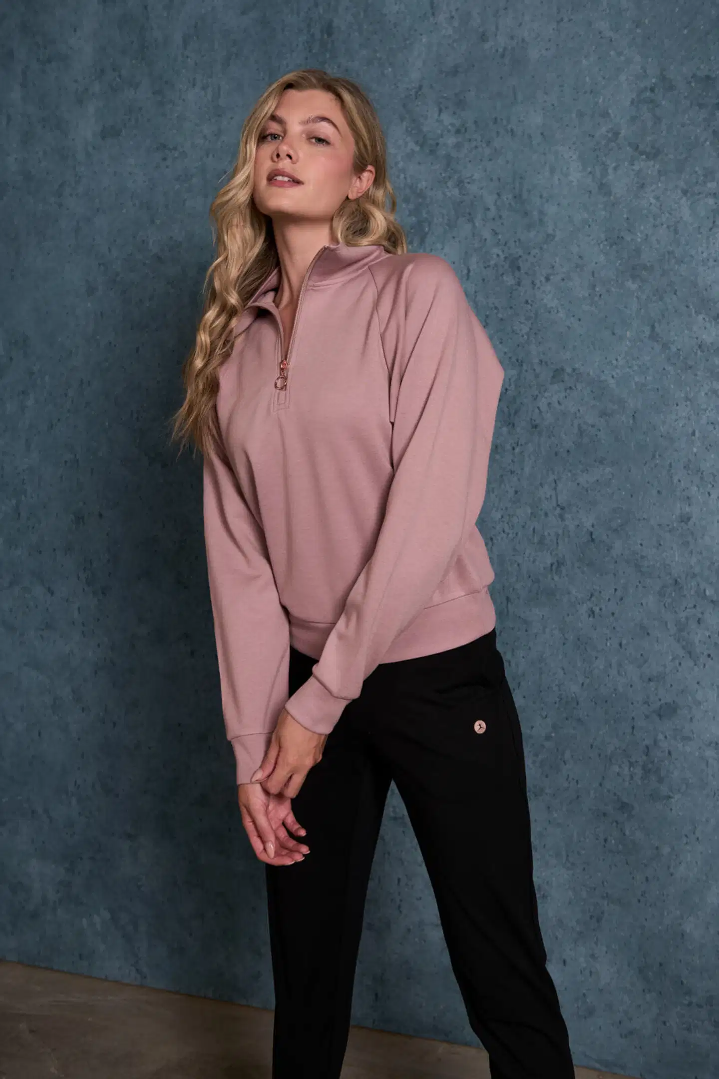 Danskin naisten scuba-collegepusero vetoketjukauluksella DCA2602A - Deauville Mauve - 10