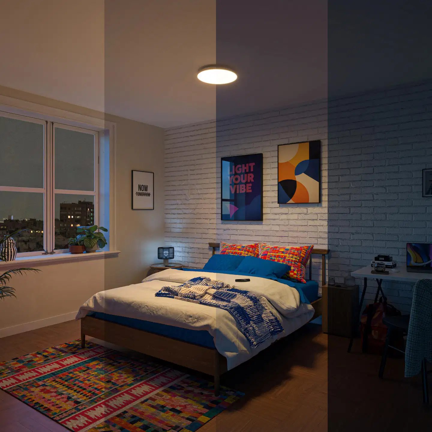 Philips Smart Lighting kattovalaisin pyöreä 18W RGB +  valkoinen säädettävä kaukosäätimellä - 7