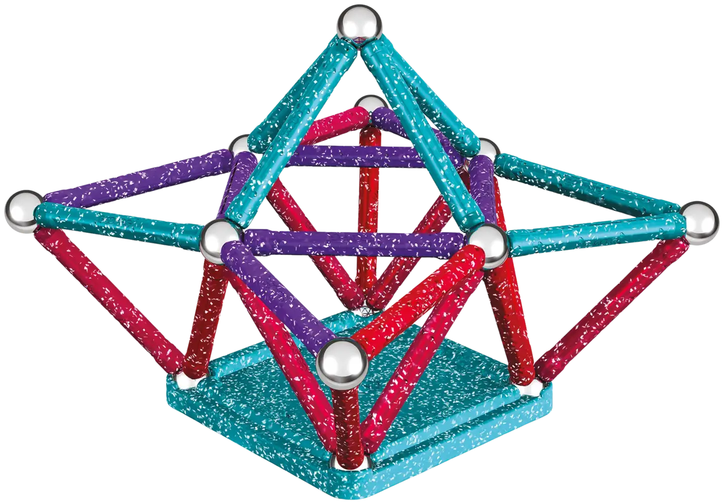 Geomag Glitter Tuplapakkaus -magneettirakennussetti 82 osaa - 4