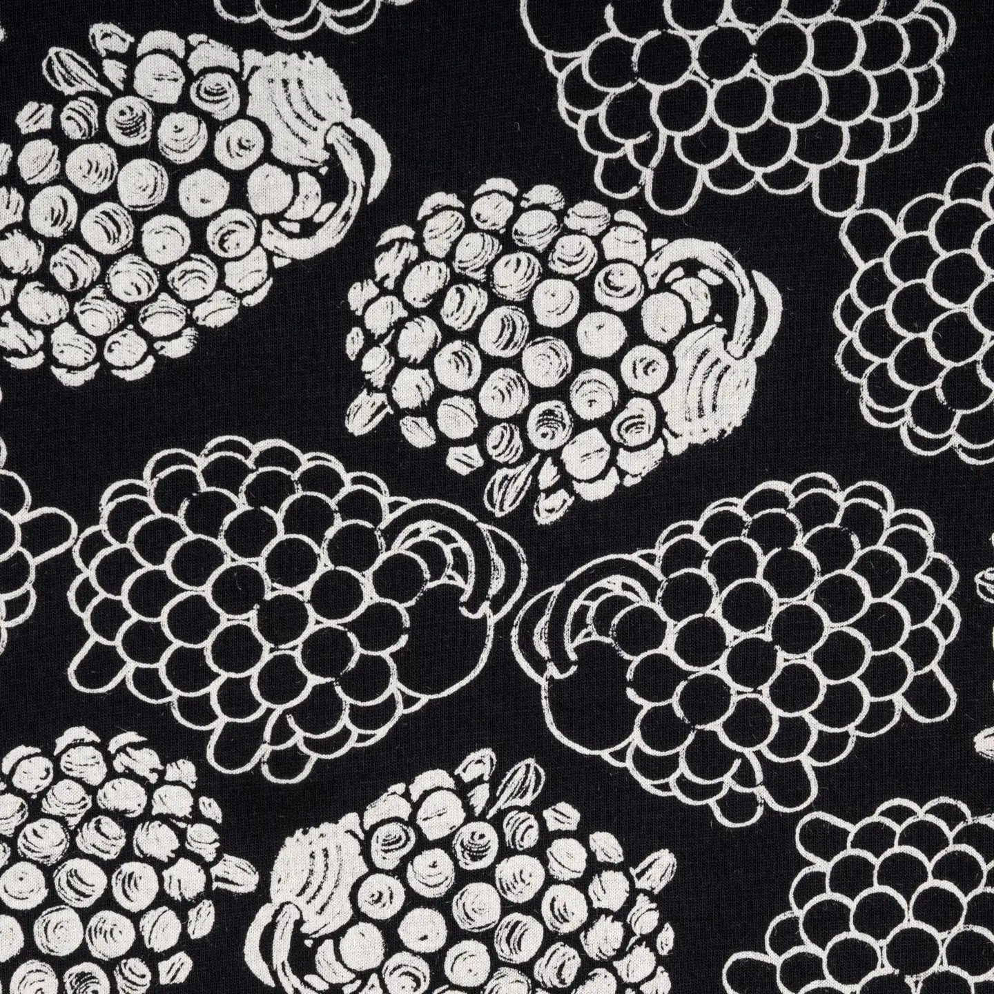 Aarikka naisten pyjama Riemu pitkähihainen - MUSTA - 3