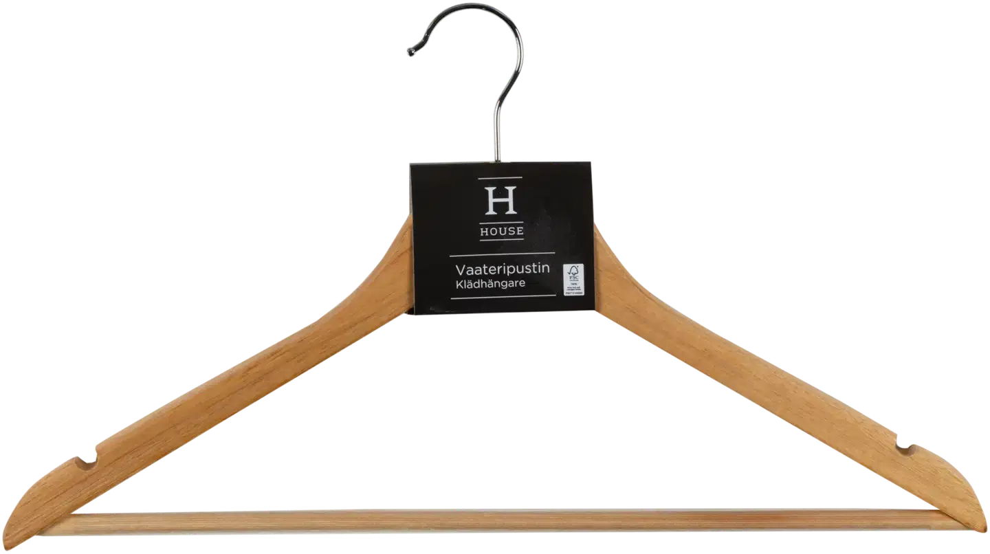 House puinen vaateripustin poikkipuulla WHM301361