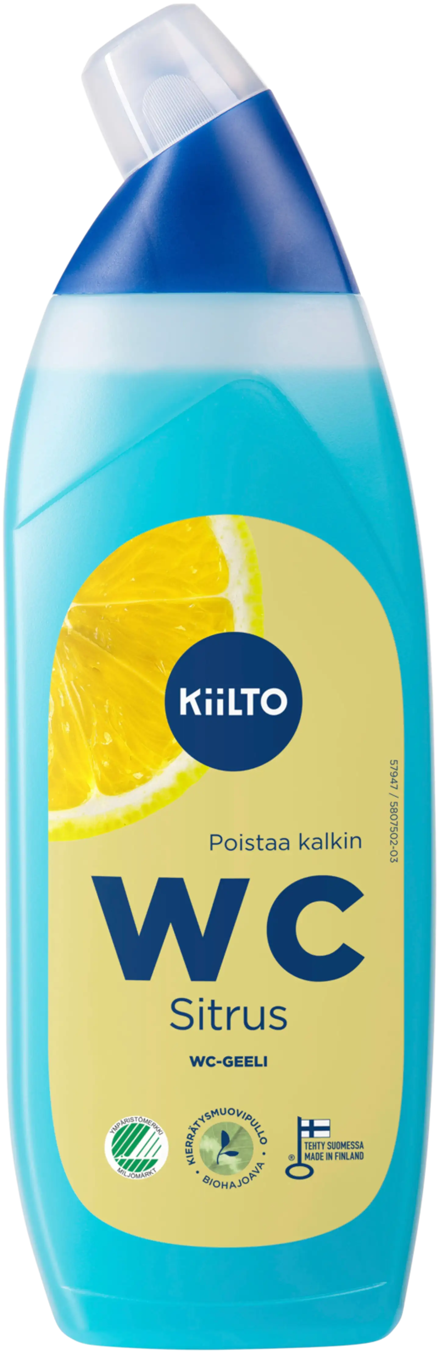 Kiilto WC-geeli Sitrus 750 ml