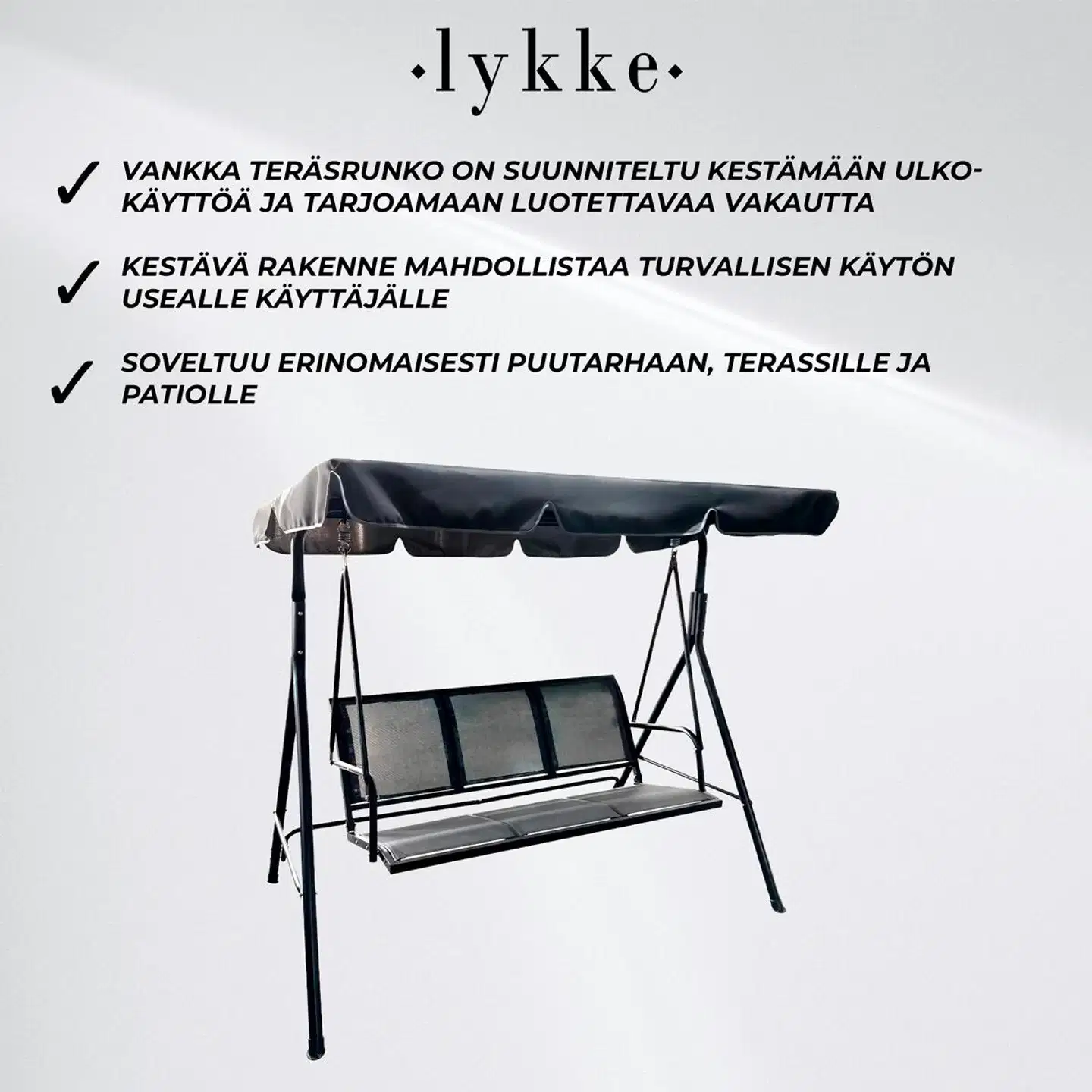 Lykke pihakeinu elegance, musta - 3