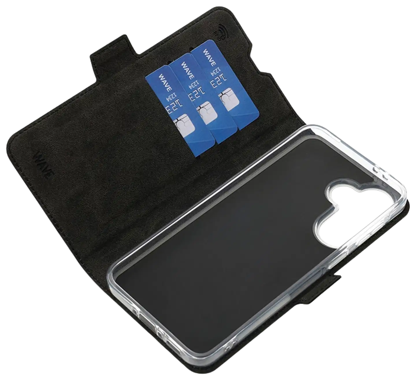 Wave Book Case, Samsung Galaxy A37 5G, Musta - 4