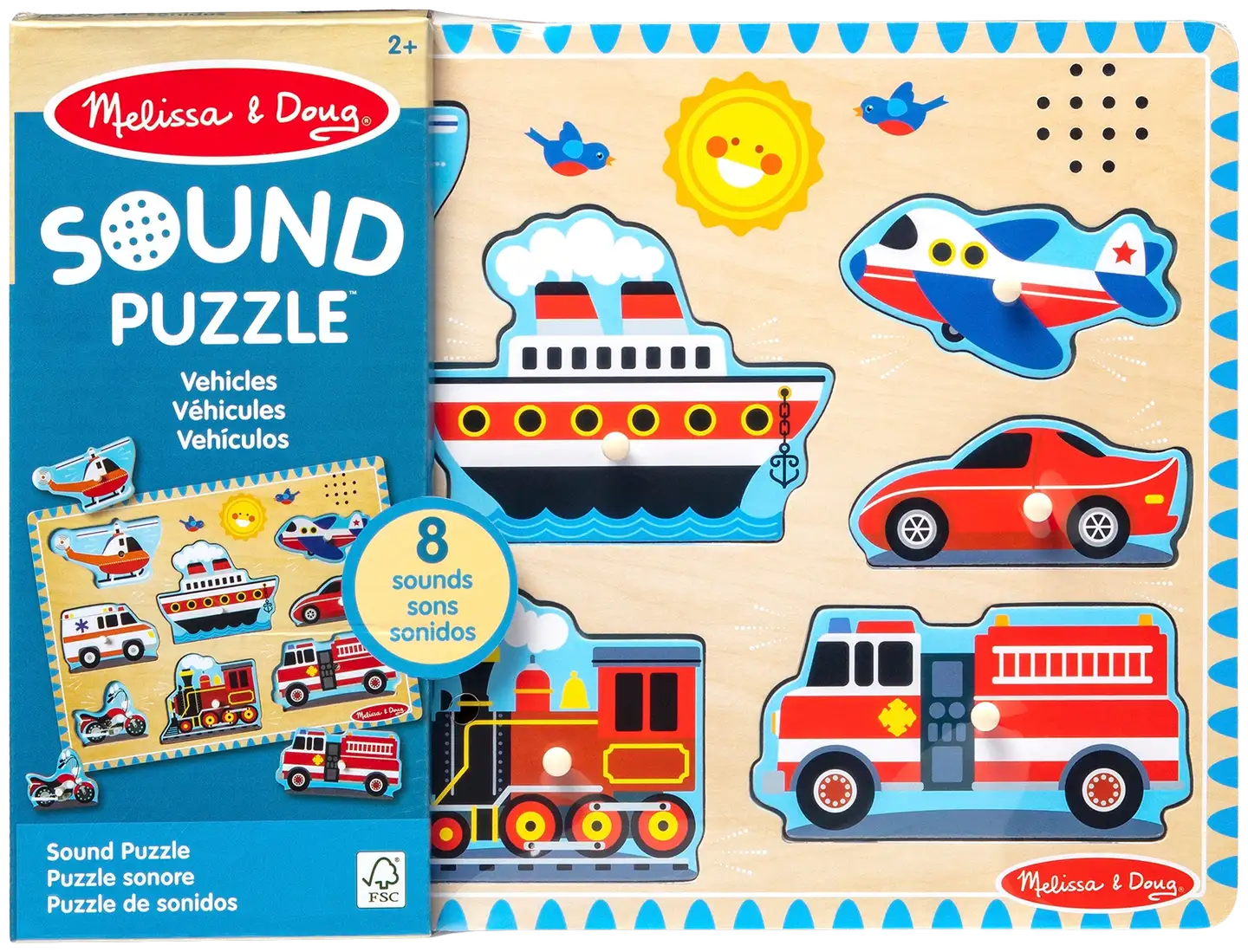 Melissa & doug Äänipalapeli Ajoneuvot - 1