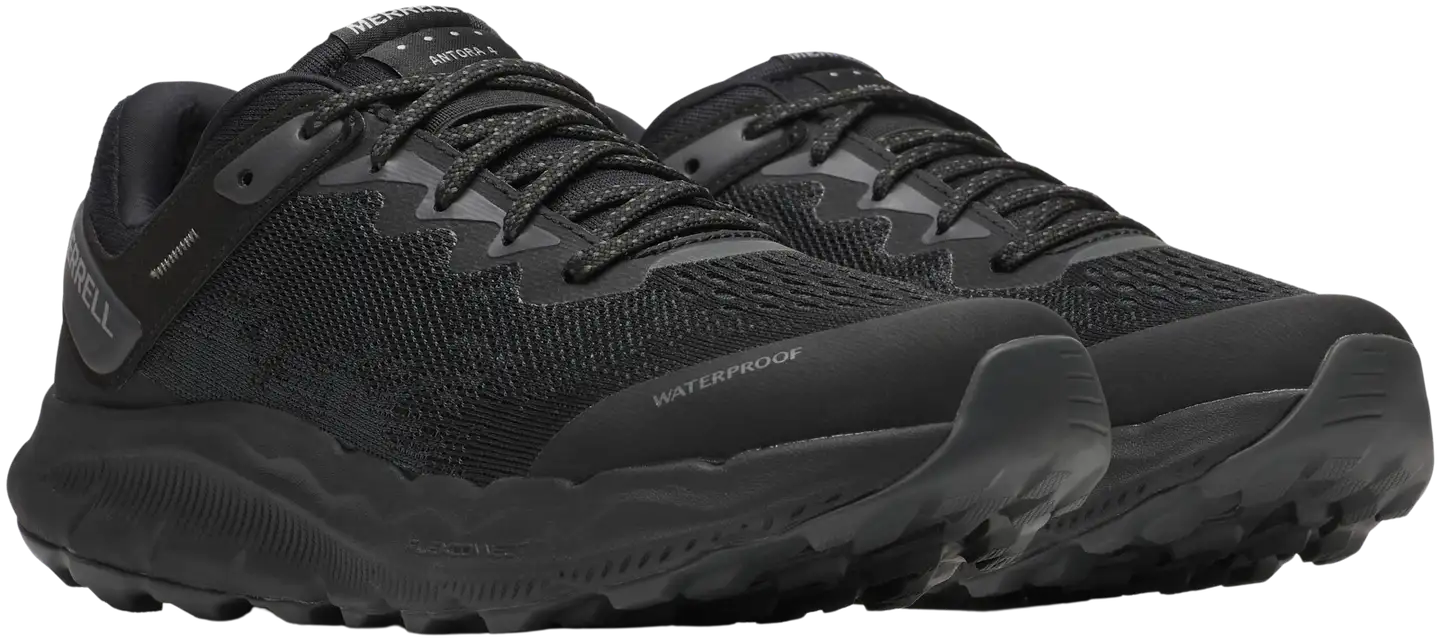 Merrell naisten maastojuoksukengät Antora 4 WP - black/graphite - 2