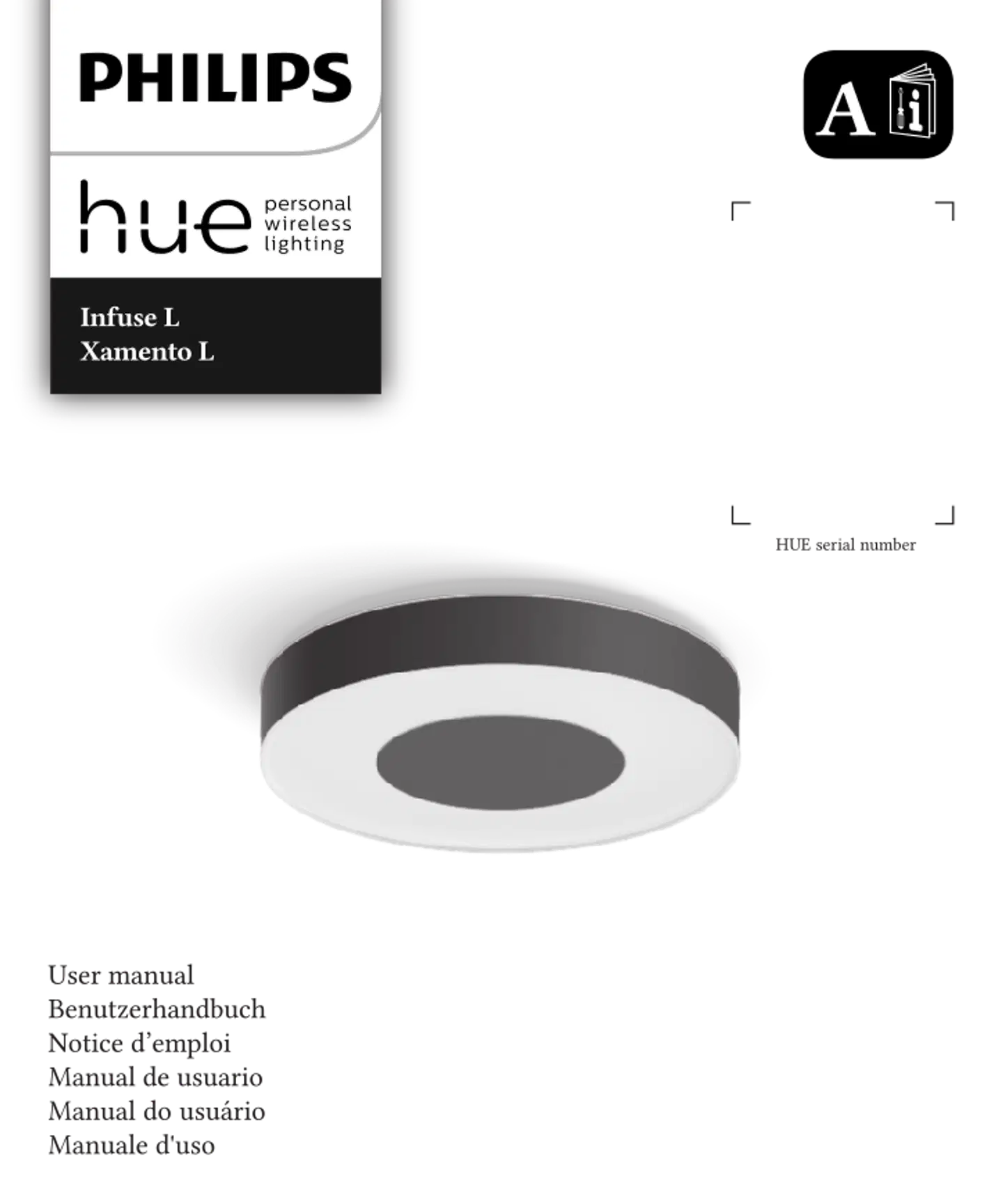 Philips Hue Infuse -kattovalaisin 53W 2000-6500K 3700LM iso valkoinen - 2