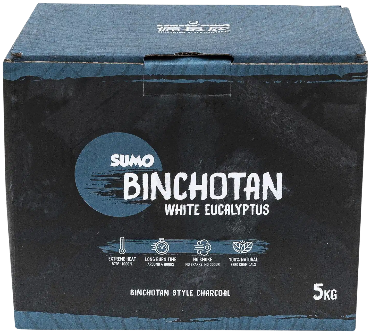 Kamado Sumo Bichotan White Eucalyptus grillihiili 5 kg - 1