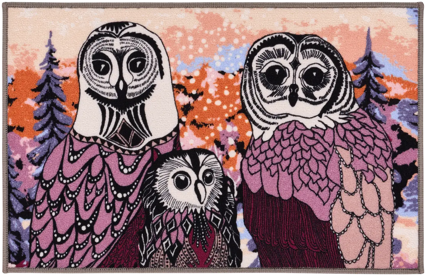 Vallila kynnysmatto Huhuu 50x80 cm terra - 1