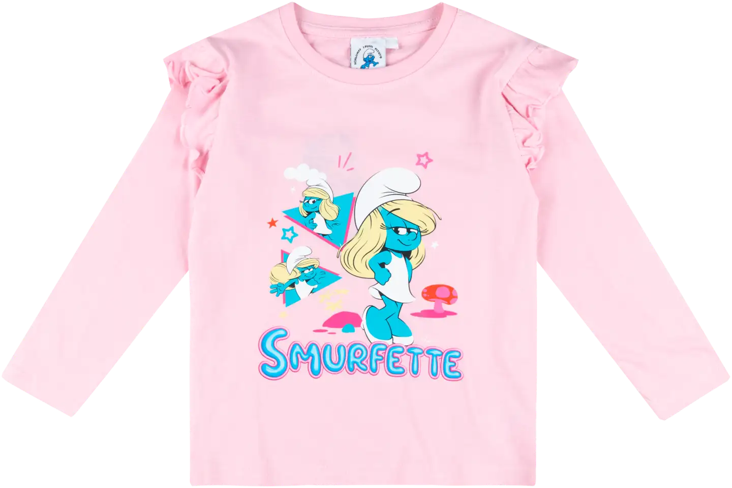 Smurffit lasten pitkähihainen trikoopaita - punainen (pinkki) - 1