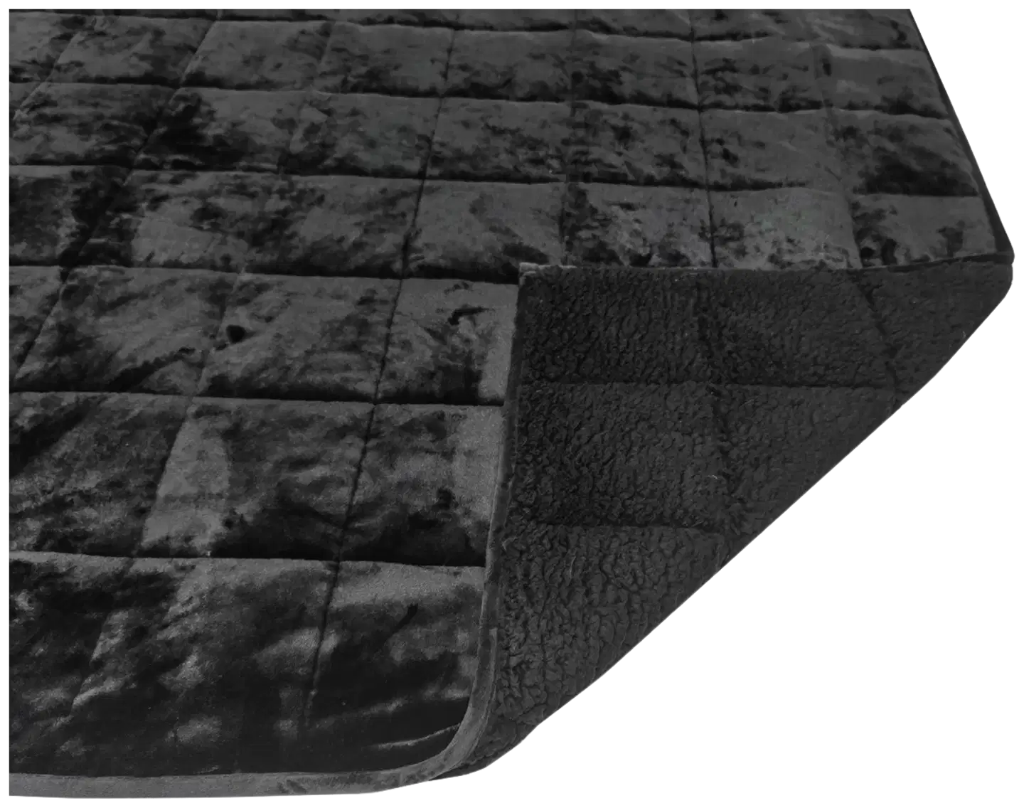 Polar Night painopeitto 135x200cm sherpa black - Musta - 2