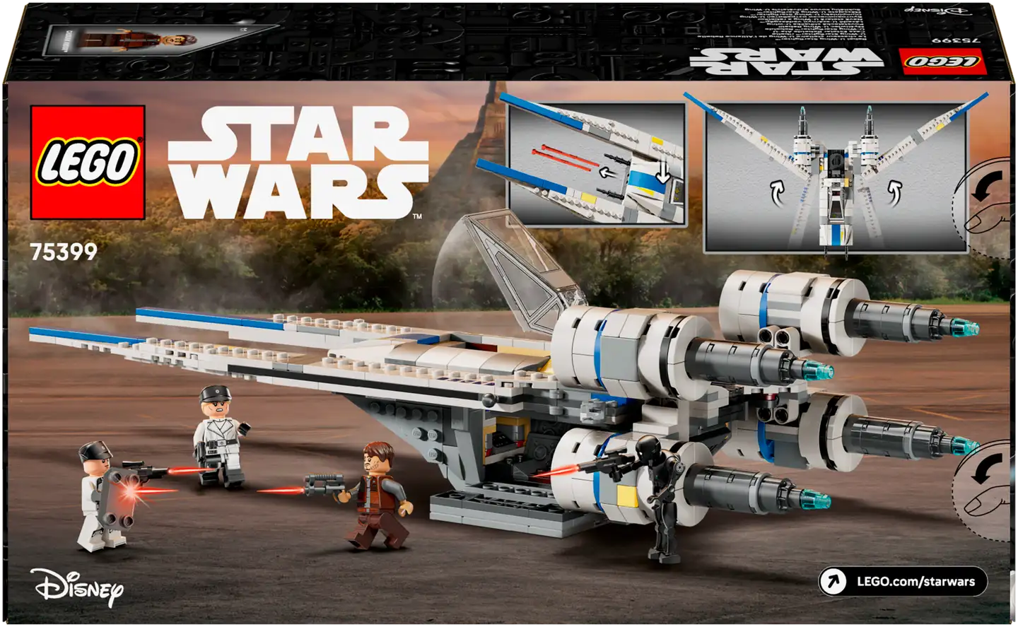 LEGO® Star Wars 75399 Andor™ kapinallisten U-Wing-tähtihävittäjä - 3