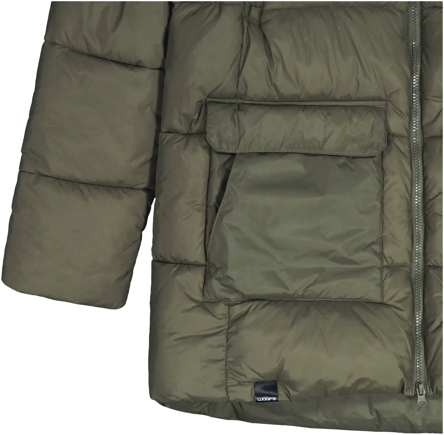 Luode12 miesten talviparkatakki 204L382587 - Olive Night - 3