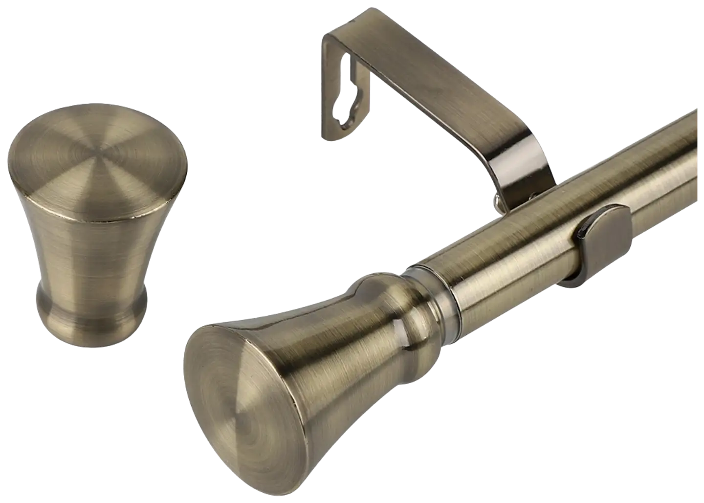 Ihanin verhotanko Emma antiikkimessinki 120-210cm 16/19mm - 2