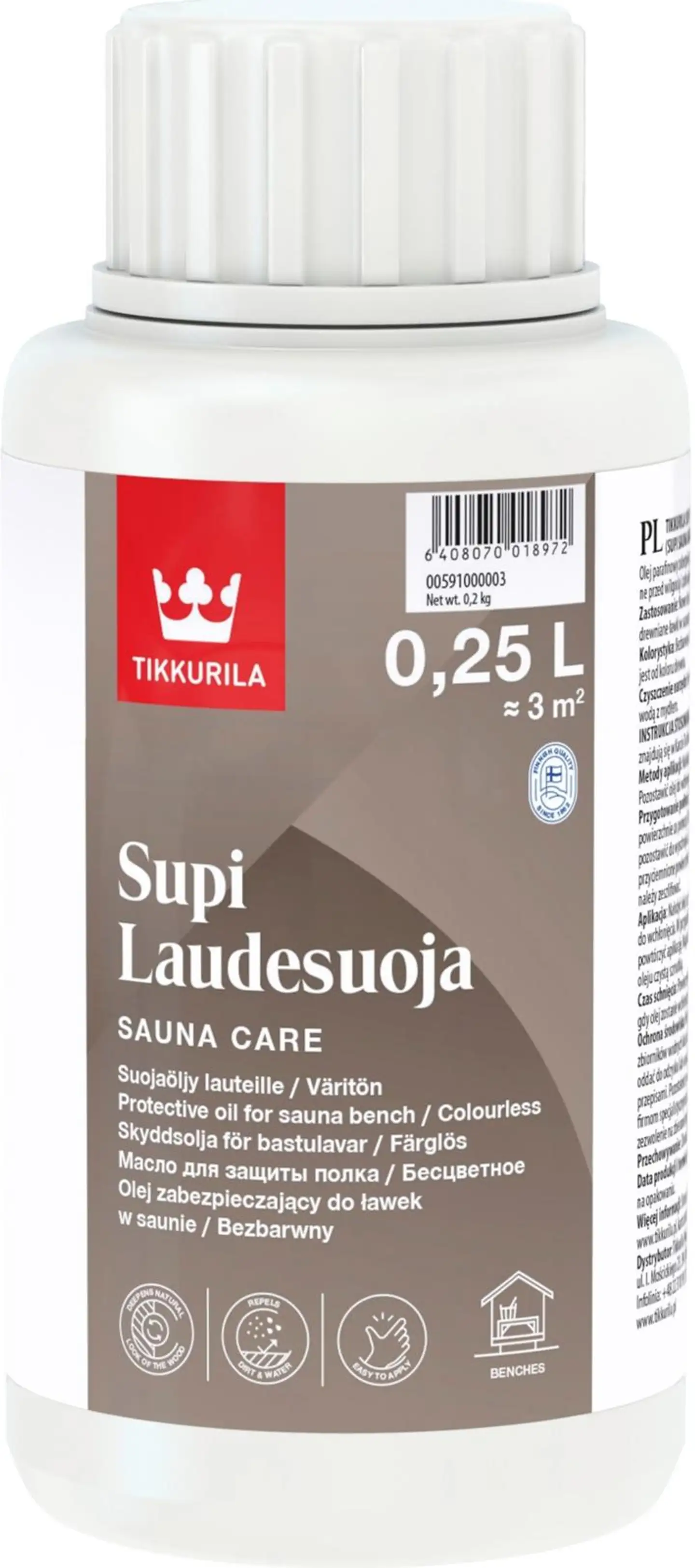 Tikkurila laudesuoja Supi 0,25 l