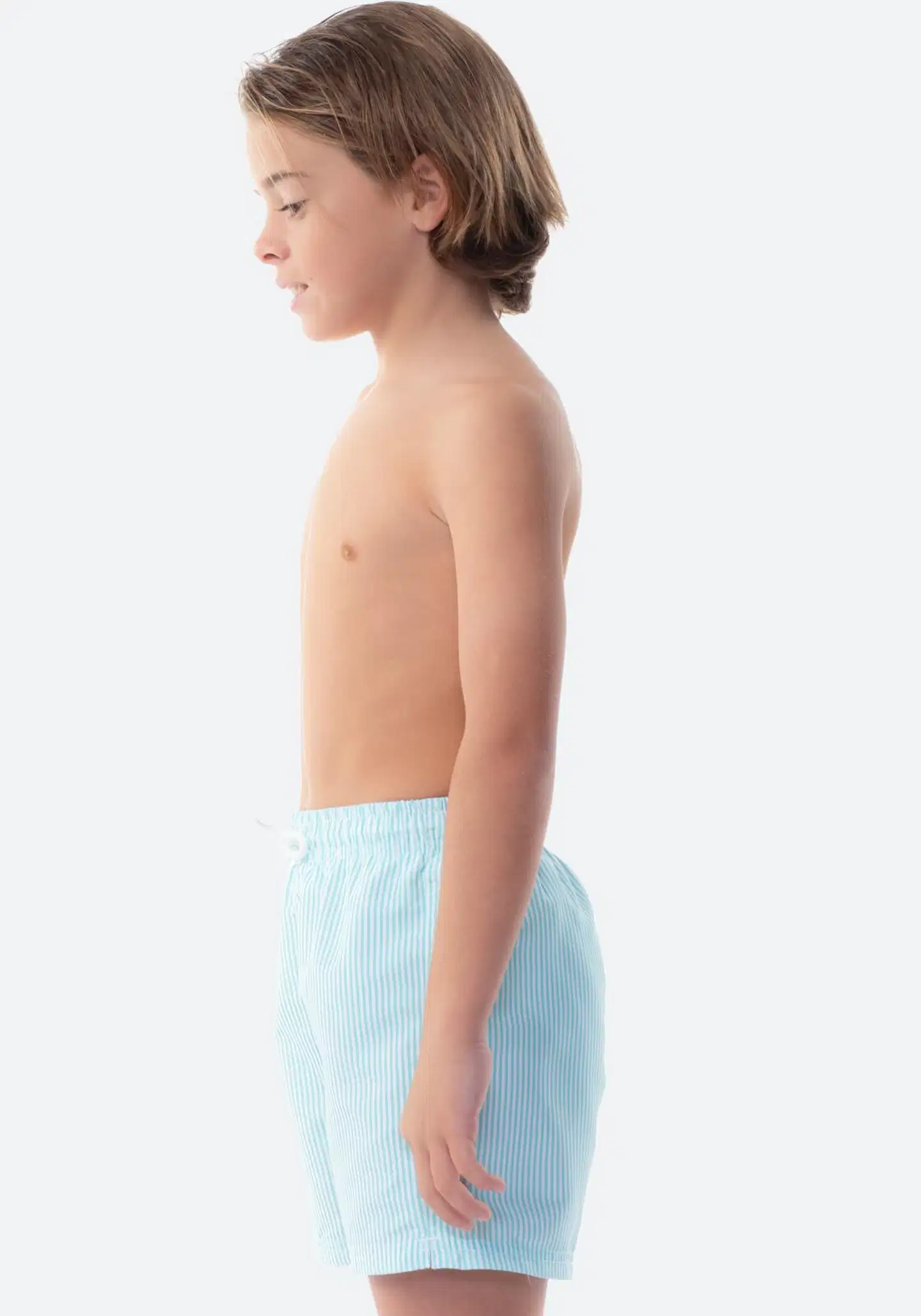 TEX lasten uimashortsit ohut raita I276832 - WHITE 1 - 2