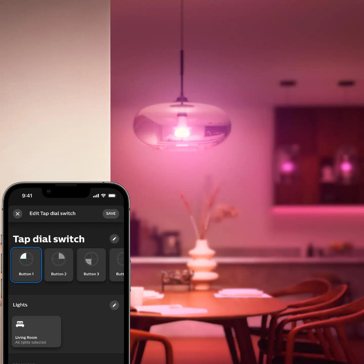 Philips Hue langaton paristokäyttöinen valokytkin musta - 9