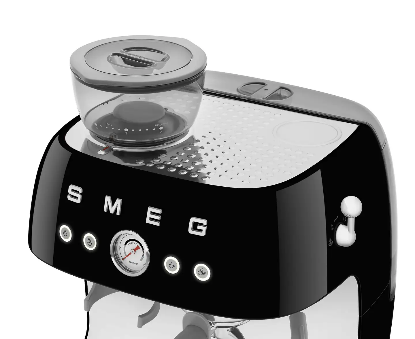 Smeg espressokeitin myllyllä musta EGF03BLEU - 10