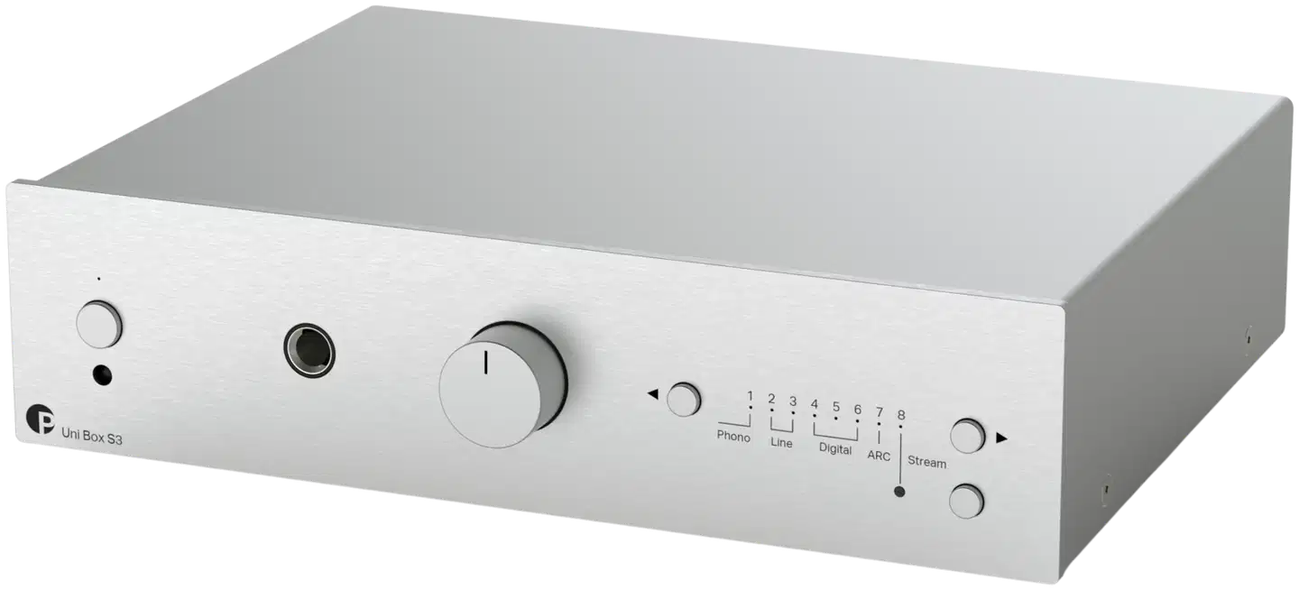 Pro-Ject Verkkovahvistin Uni Box S3 hopea - 2