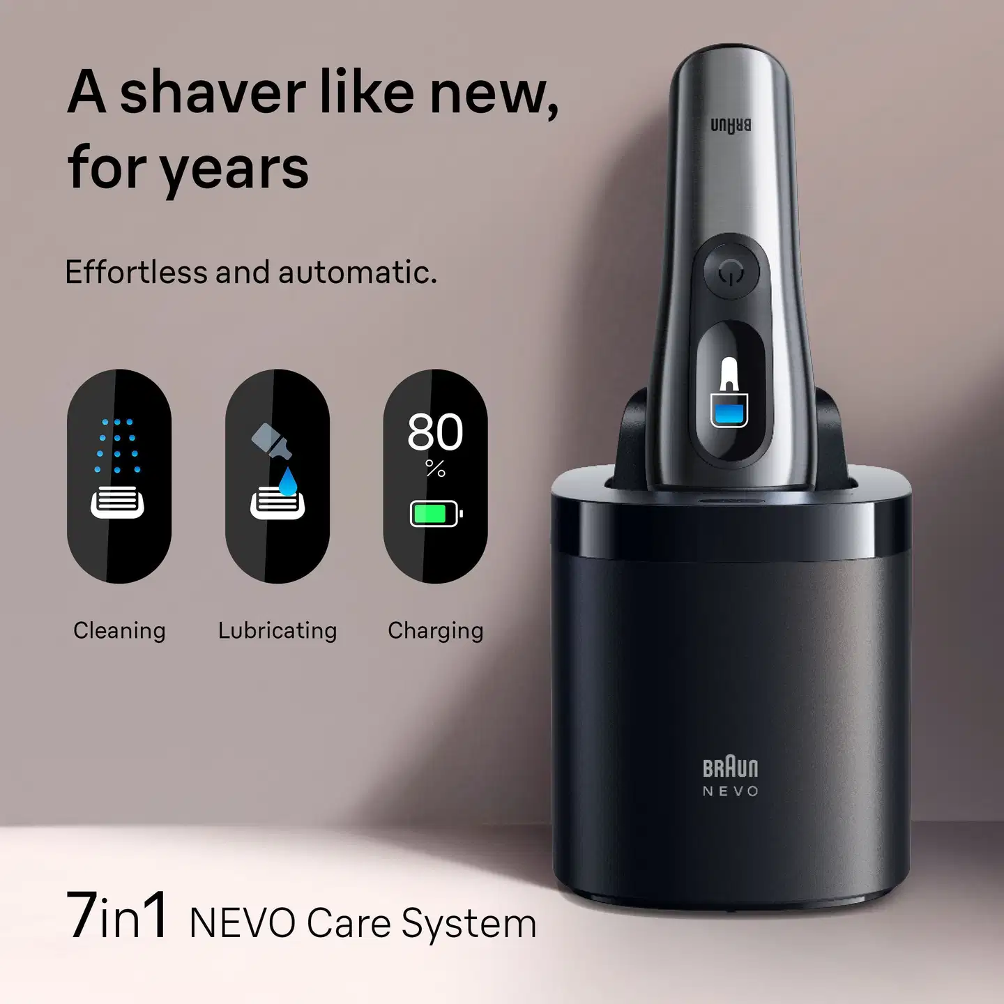 Braun NEVO parranajokone NEVO11000C hopea - 3